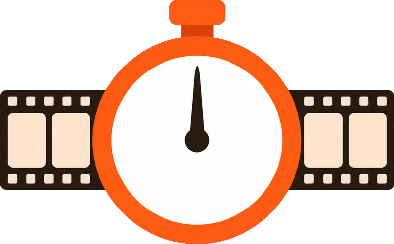 A stopwatch on a film strip